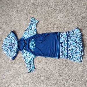 UV Skinz girls 3 piece swim suit